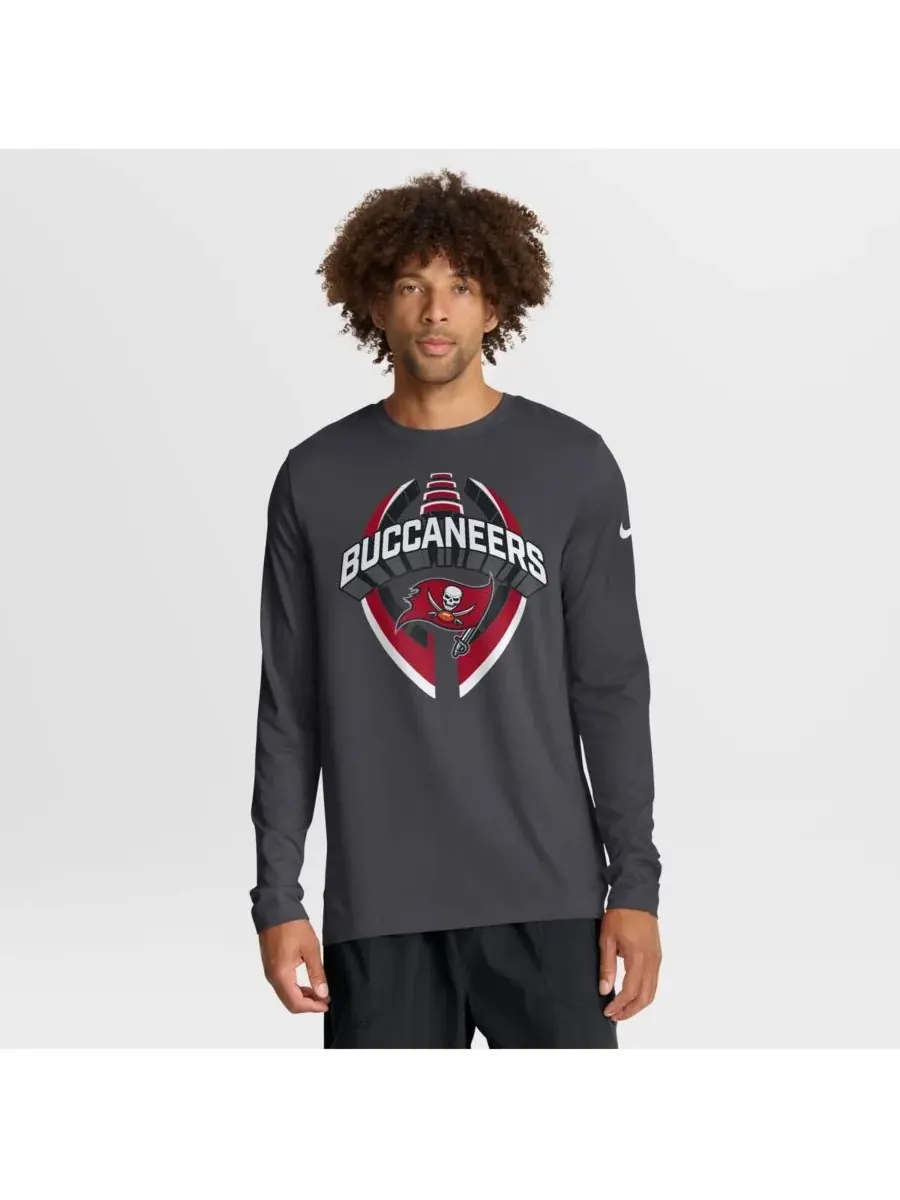 Nike Мужская футболка с длинным рукавом "Антрацит" команды Tampa Bay Buccaneers "Primetime Legend