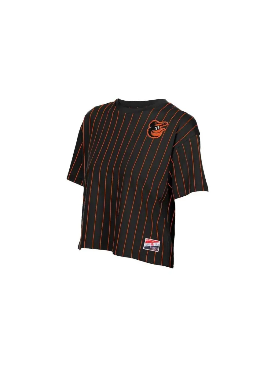 Футболка с вертикальной полоской Baltimore Orioles New Era — изображение 3 из 4, черный