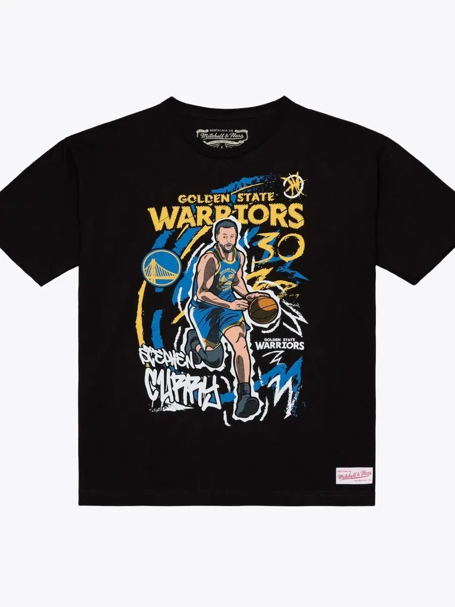 Футболка с принтом Stephen Curry Golden State Warriors Mitchell & Ness