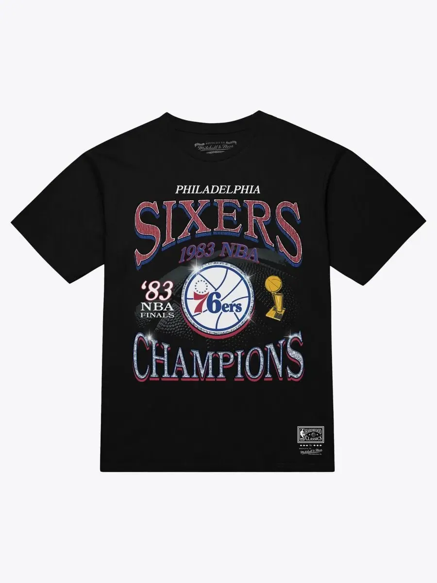 Футболка с принтом Champions Era Philadelphia 76ers Mitchell & Ness