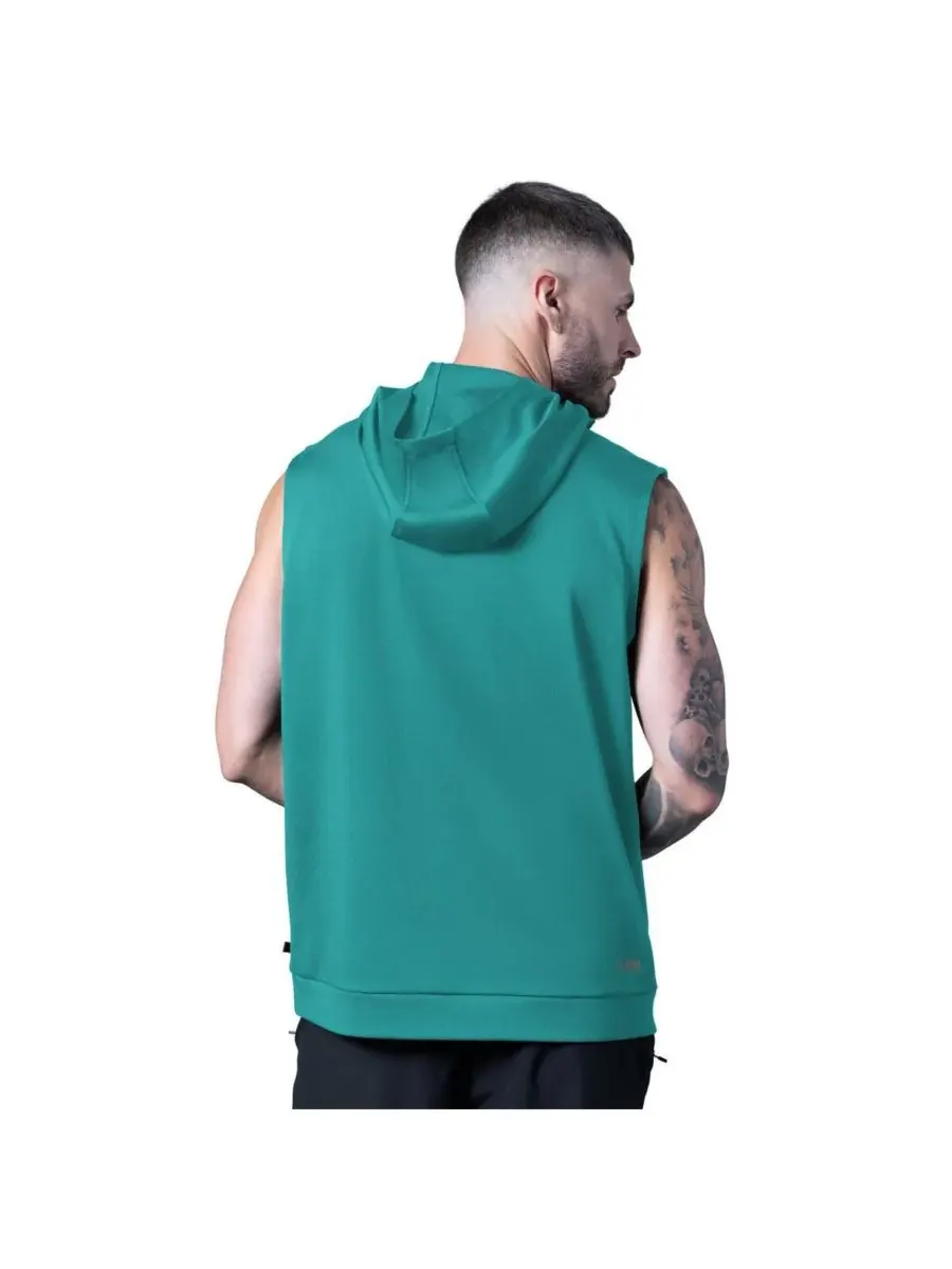 Мужская толстовка без рукавов Aqua Miami Dolphins Tri-Blend Rebound MSX by Michael Strahan — изображение 2 из 4, голубой