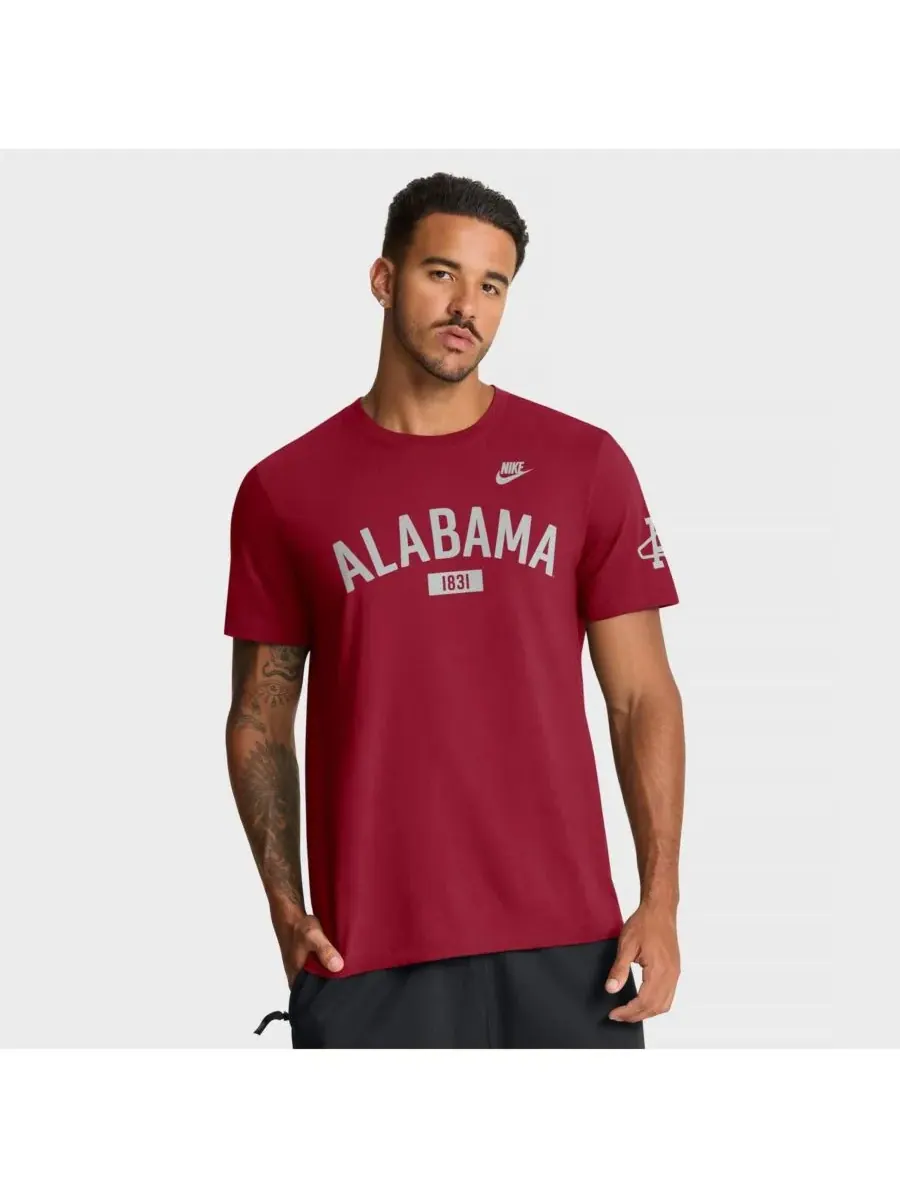 Nike Мужская футболка Crimson Alabama Crimson Tide Legacy Arch