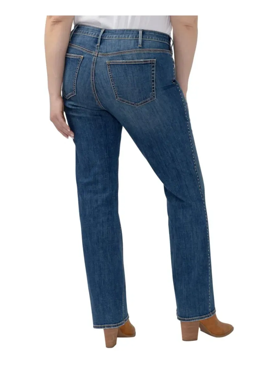 Джинсы-клеш с завышенной талией Suki Mid-Rise Curvy Bootcut Silver Jeans Co., Serephina — изображение 5 из 8