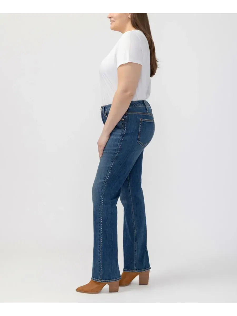 Джинсы-клеш с завышенной талией Suki Mid-Rise Curvy Bootcut Silver Jeans Co., Serephina — изображение 6 из 8