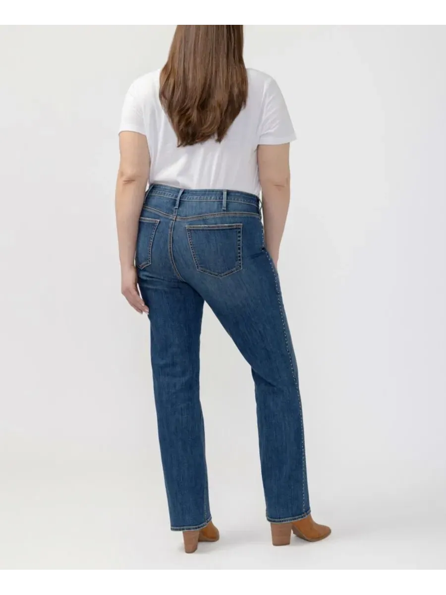 Джинсы-клеш с завышенной талией Suki Mid-Rise Curvy Bootcut Silver Jeans Co., Serephina — изображение 7 из 8