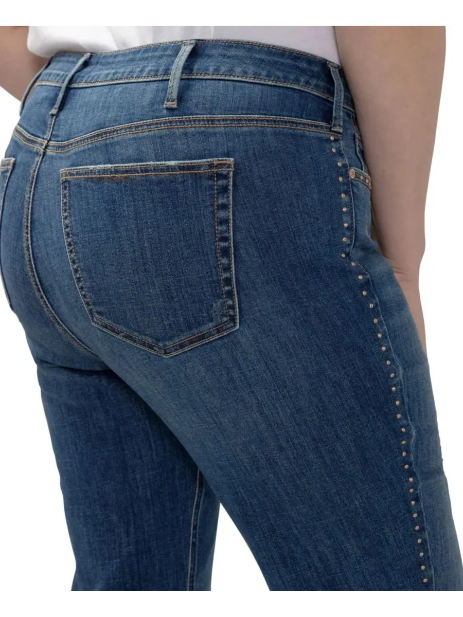 Джинсы-клеш с завышенной талией Suki Mid-Rise Curvy Bootcut Silver Jeans Co., Serephina — изображение 8 из 8