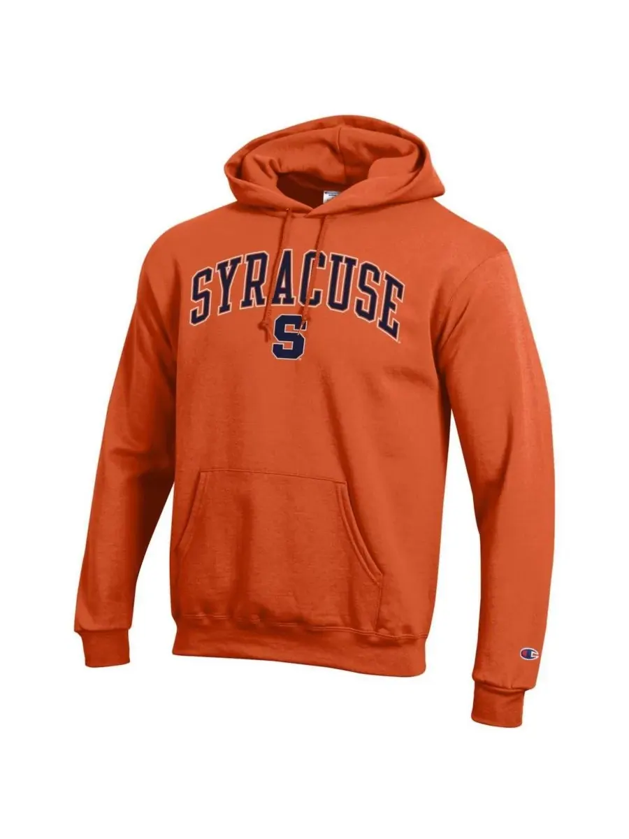 Champion Мужская оранжевая толстовка с капюшоном Syracuse Orange Arch Over Logo — изображение 2 из 3, оранжевый
