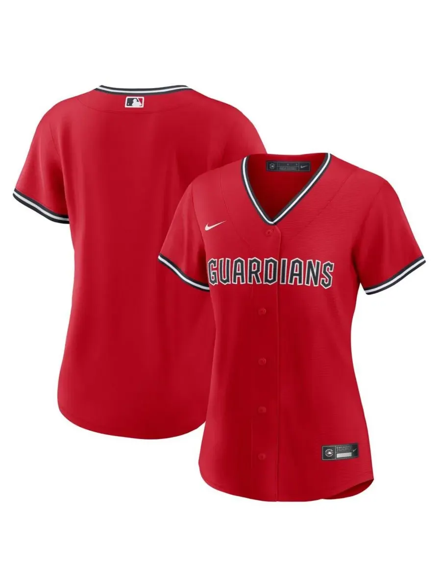 Nike Женская красная реплика футболки Cleveland Guardians Alternate 2