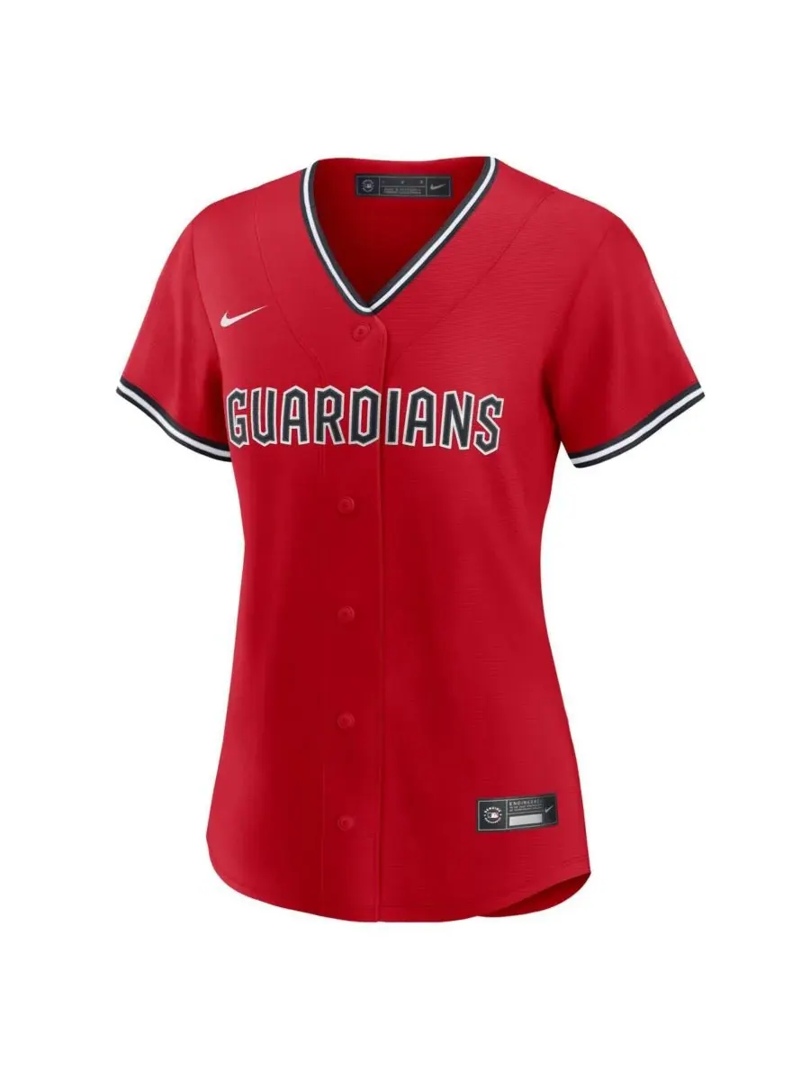 Nike Женская красная реплика футболки Cleveland Guardians Alternate 2 — изображение 2 из 3, красный