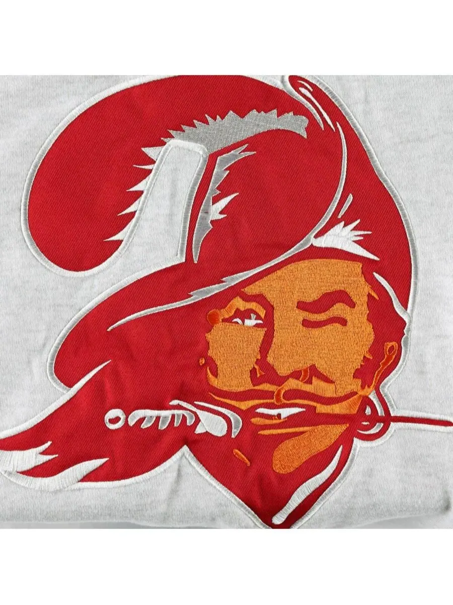 '47 Brand Мужская толстовка с капюшоном на шнуровке с историческим логотипом Tampa Bay Buccaneers — изображение 4 из 4, серый