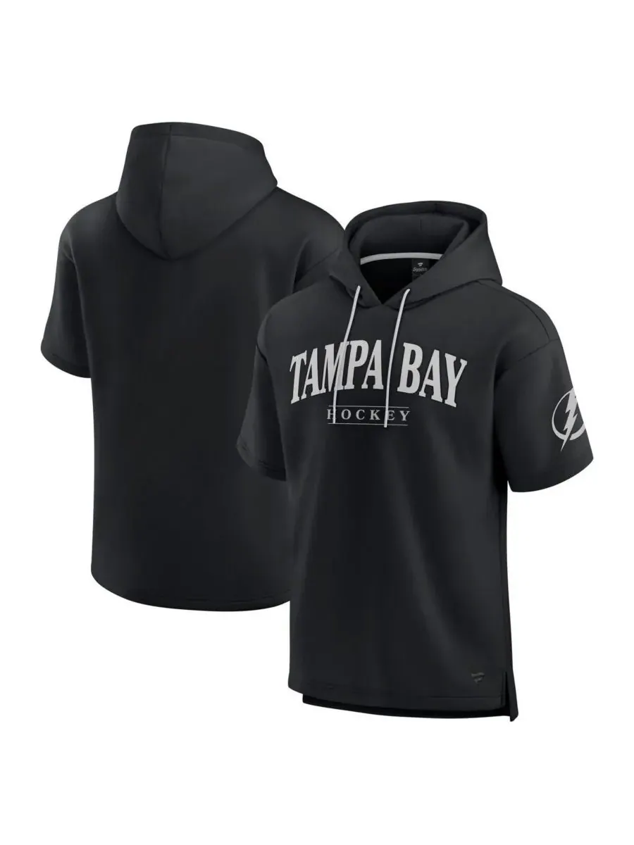 Fanatics Мужская черная толстовка с коротким рукавом Tampa Bay Lightning Elements Ready