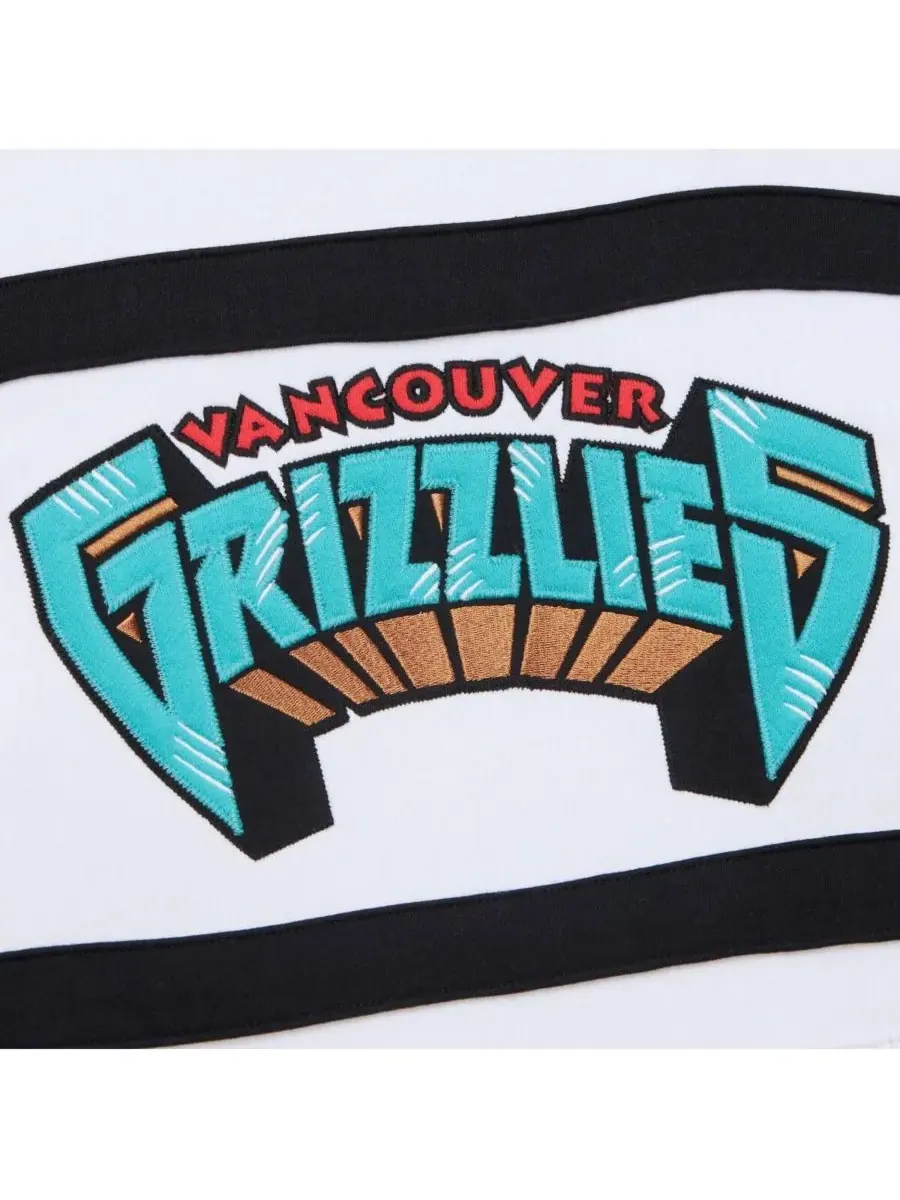 Mitchell & Ness Мужская белая толстовка с капюшоном Vancouver Grizzlies Hardwood Classics Nights — изображение 2 из 5, белый