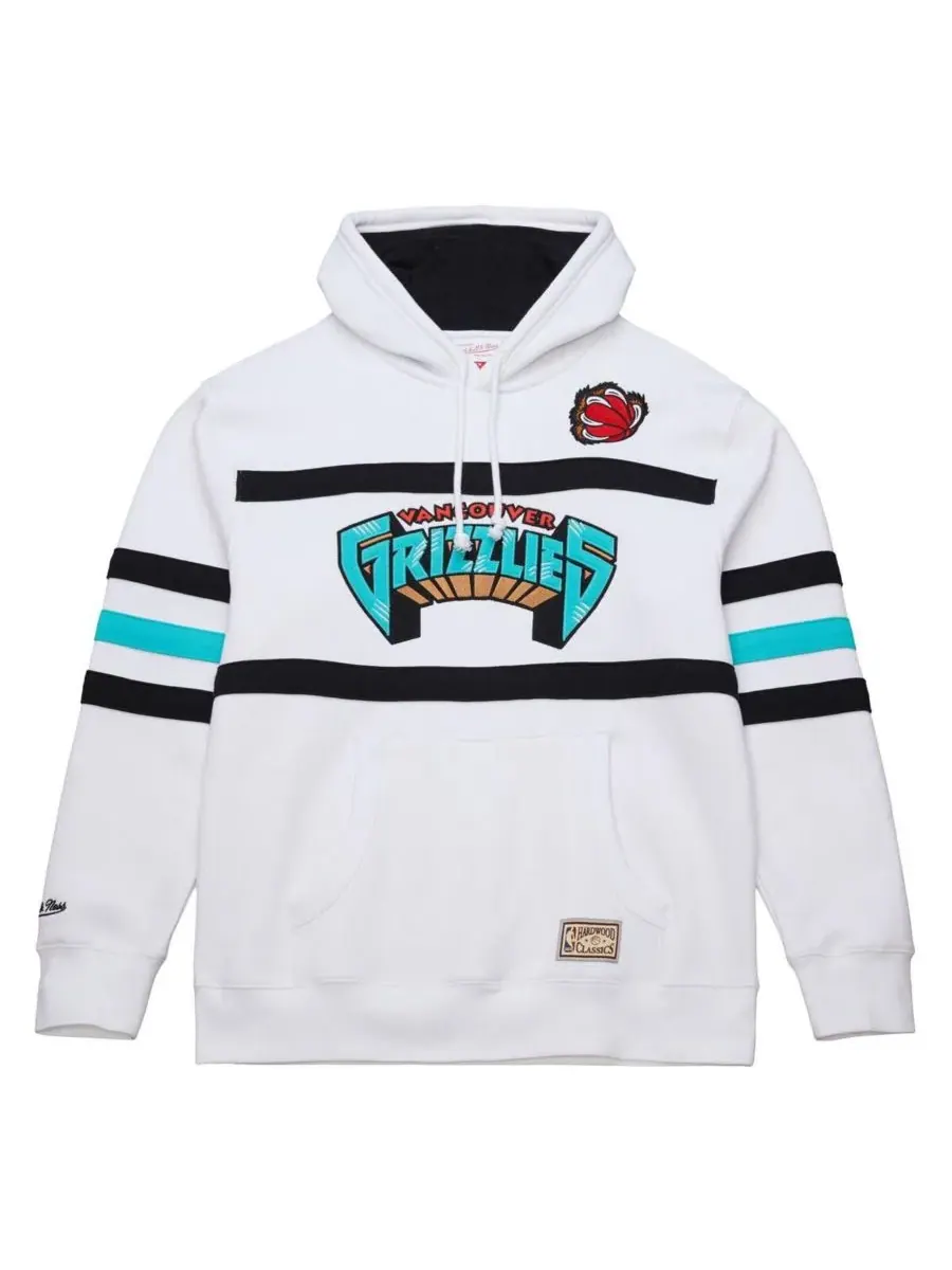 Mitchell & Ness Мужская белая толстовка с капюшоном Vancouver Grizzlies Hardwood Classics Nights — изображение 5 из 5, белый
