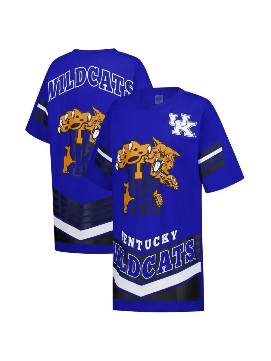 Женское мини-платье-футболка Royal Kentucky Wildcats Perfect Score Gameday Couture