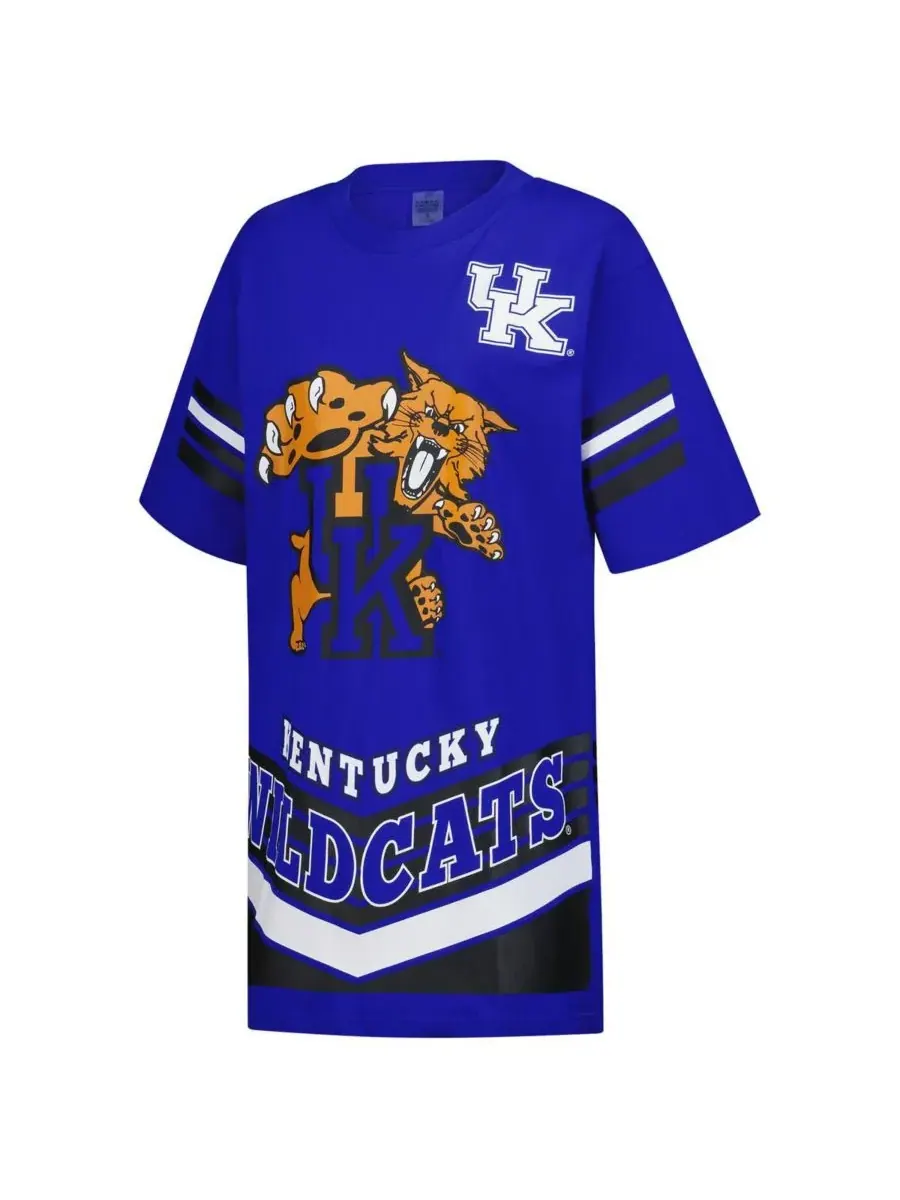 Женское мини-платье-футболка Royal Kentucky Wildcats Perfect Score Gameday Couture — изображение 2 из 3, королевский