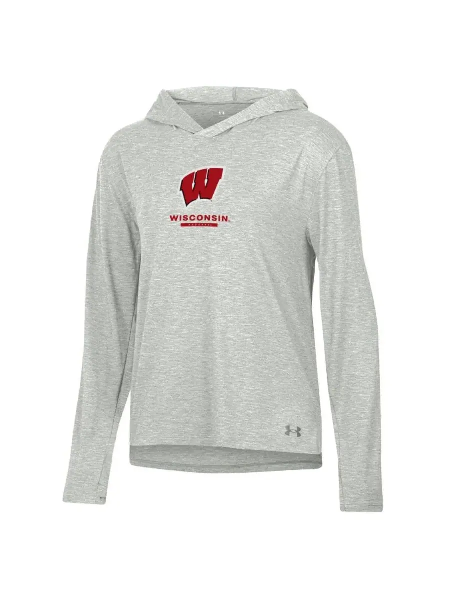Under Armour Женская толстовка с длинными рукавами и принтом "Wisconsin Badgers" из смесовой ткани — изображение 3 из 3