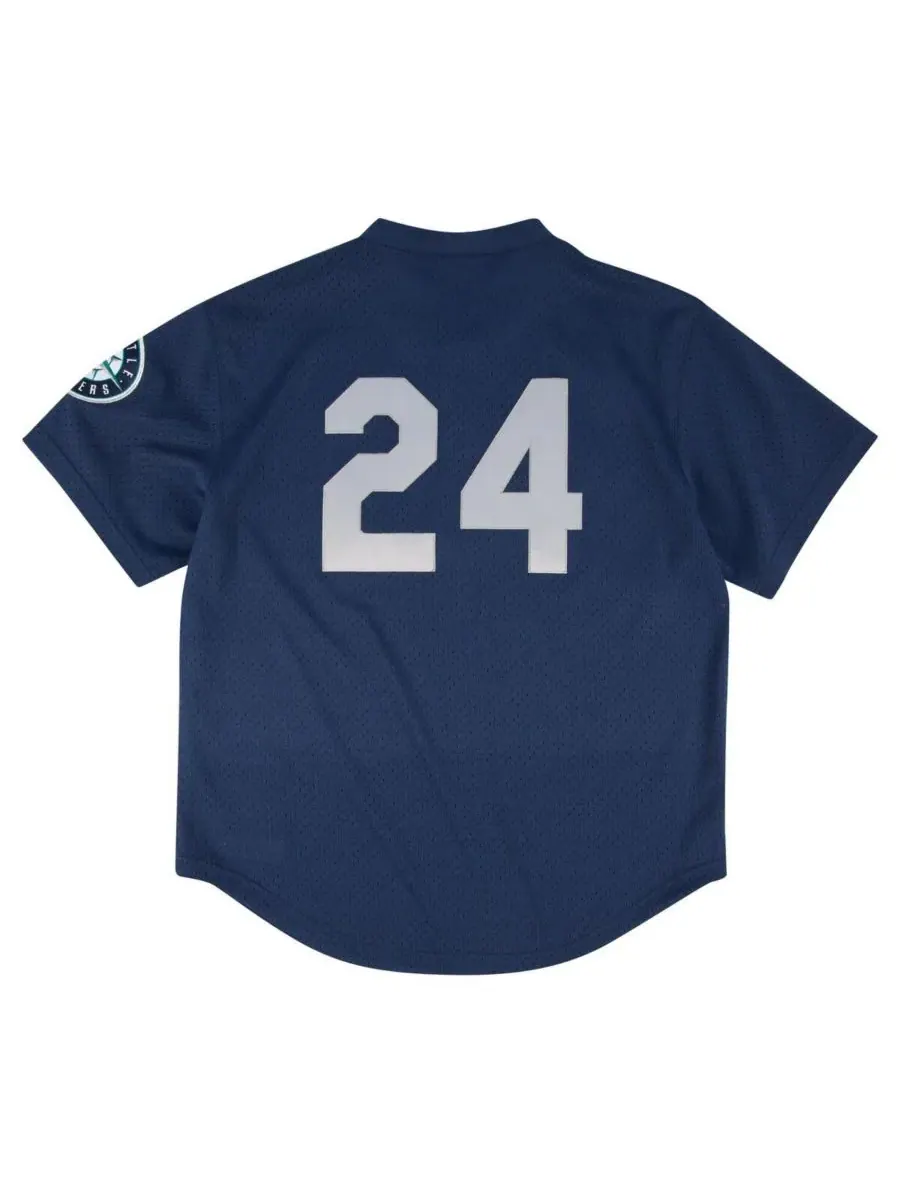 Mitchell & Ness Мужская тренировочная футболка Profile Navy Seattle Mariners Big Tall Cooperstown — изображение 2 из 3