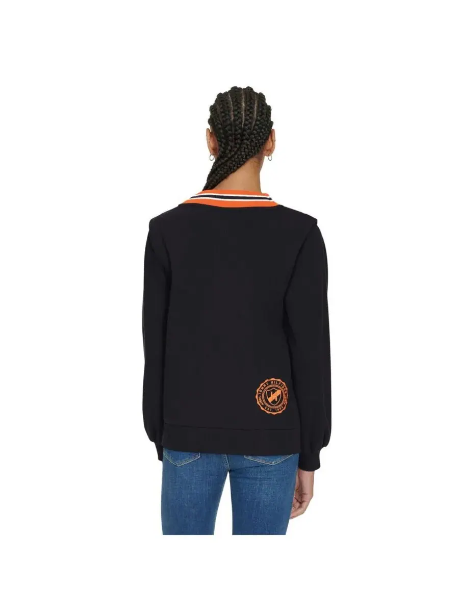 Tommy Hilfiger Женская черная толстовка с V-образным вырезом Cincinnati Bengals Alice — изображение 3 из 3, черный