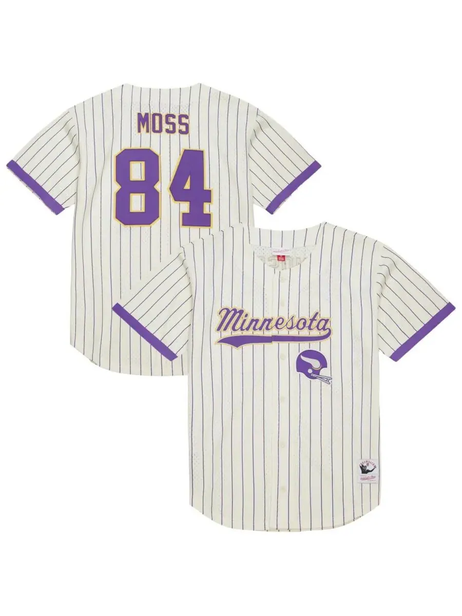 Mitchell & Ness Мужская бейсбольная майка кремового цвета с номером и сетчатой отделкой на