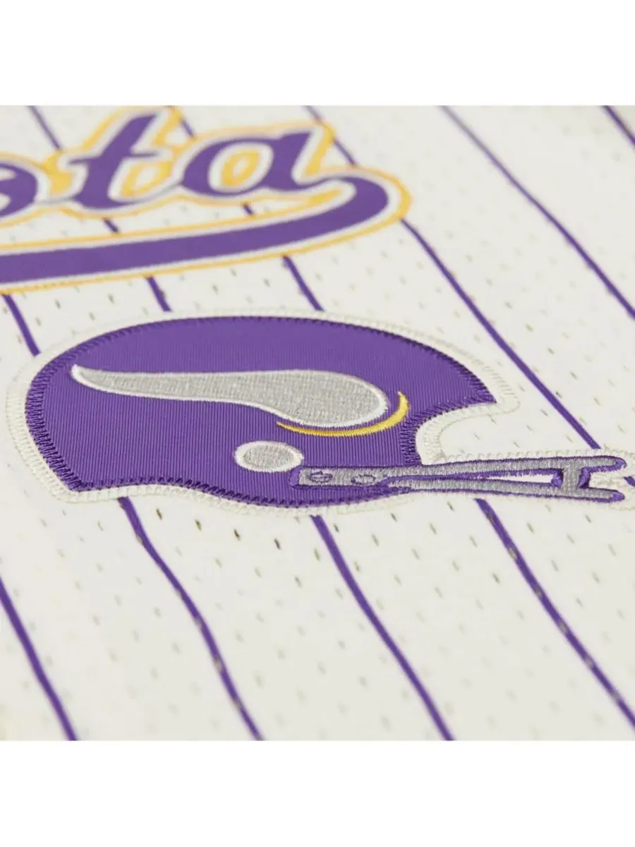 Mitchell & Ness Мужская бейсбольная майка кремового цвета с номером и сетчатой отделкой на — изображение 3 из 5, бежевый