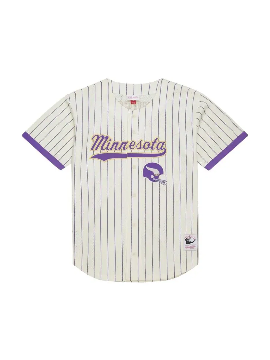 Mitchell & Ness Мужская бейсбольная майка кремового цвета с номером и сетчатой отделкой на — изображение 5 из 5, бежевый