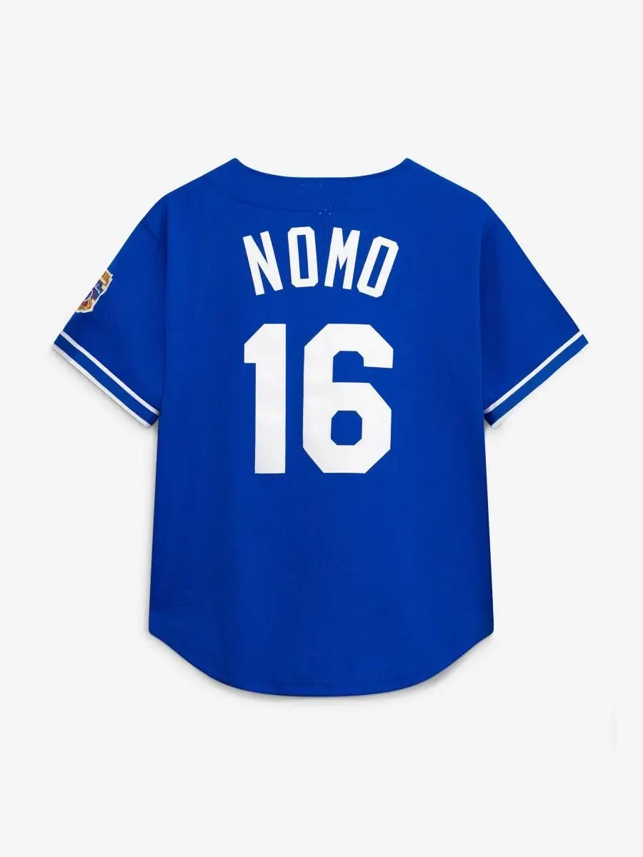 Бейсбольная джерси с принтом Hideo Nomo Mitchell & Ness — изображение 2 из 5, королевский