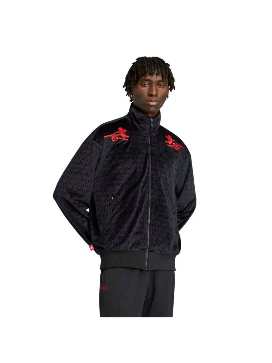 Мужская куртка-олимпийка с принтом, с полной застежкой-молнией, модель Arsenal x Places Faces adidas