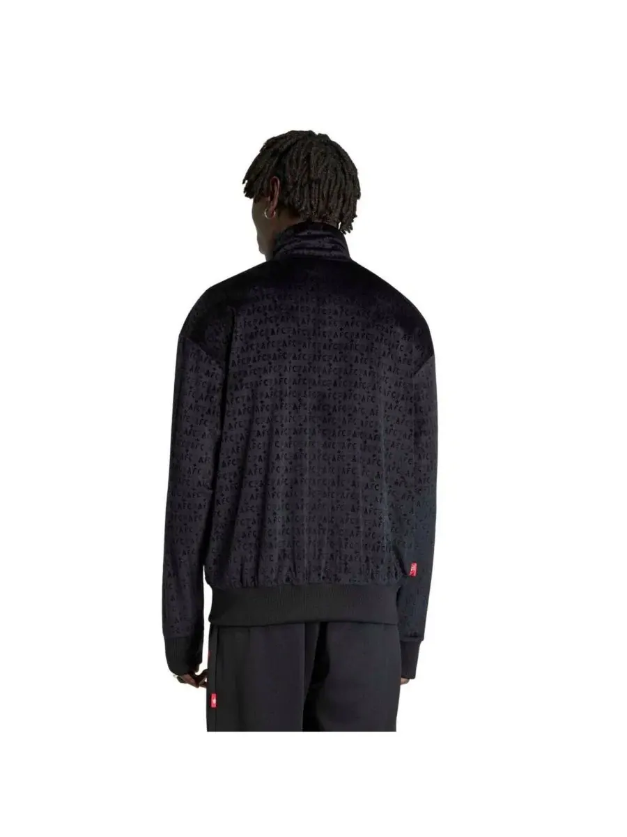 Мужская куртка-олимпийка с принтом, с полной застежкой-молнией, модель Arsenal x Places Faces adidas — изображение 2 из 5