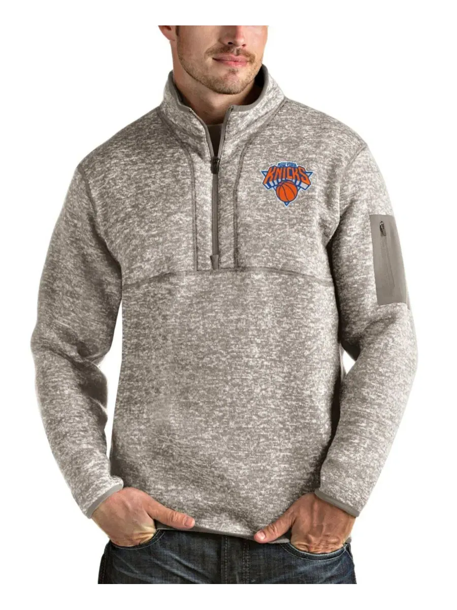 Куртка-пуловер с четверть-застежкой Fortune, New York Knicks Antigua