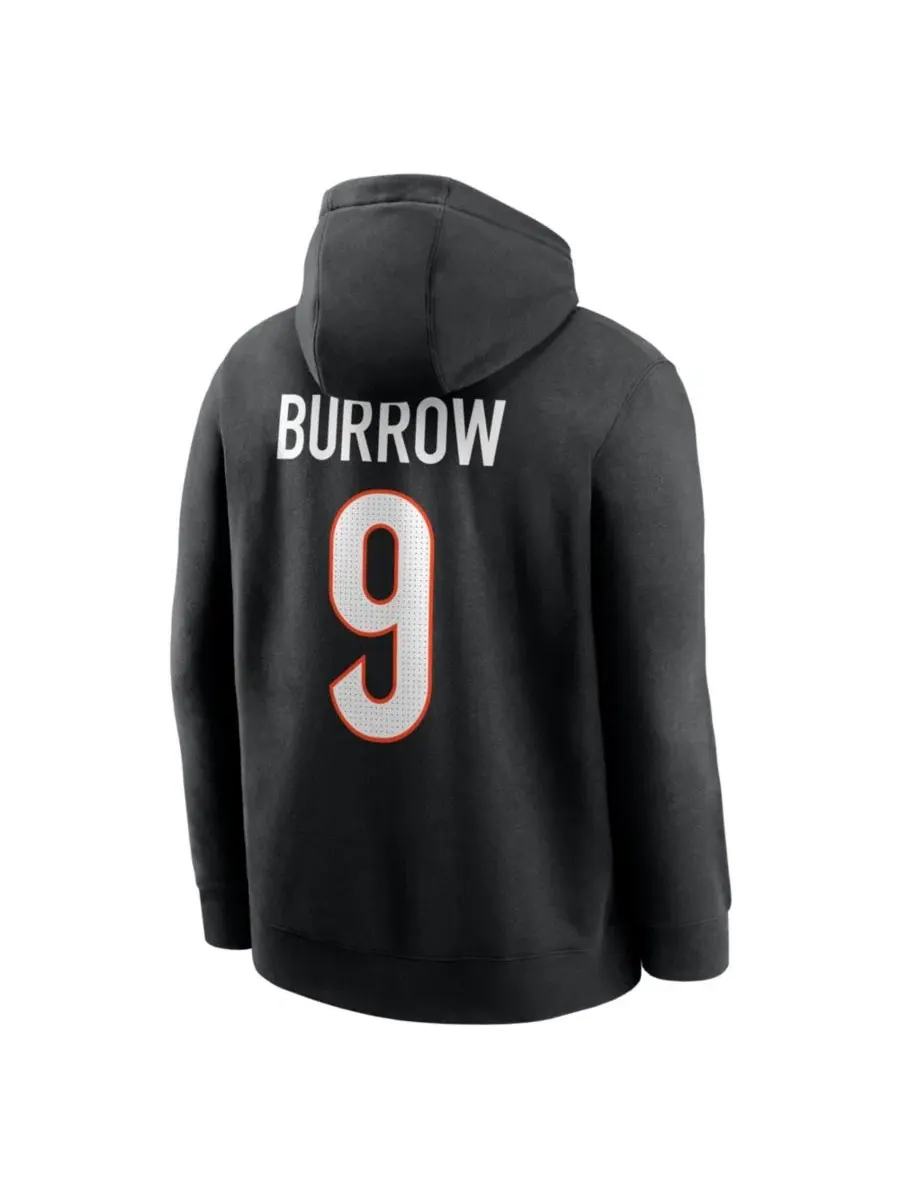 Худи с капюшоном с принтом Joe Burrow Nike — изображение 2 из 3, черный