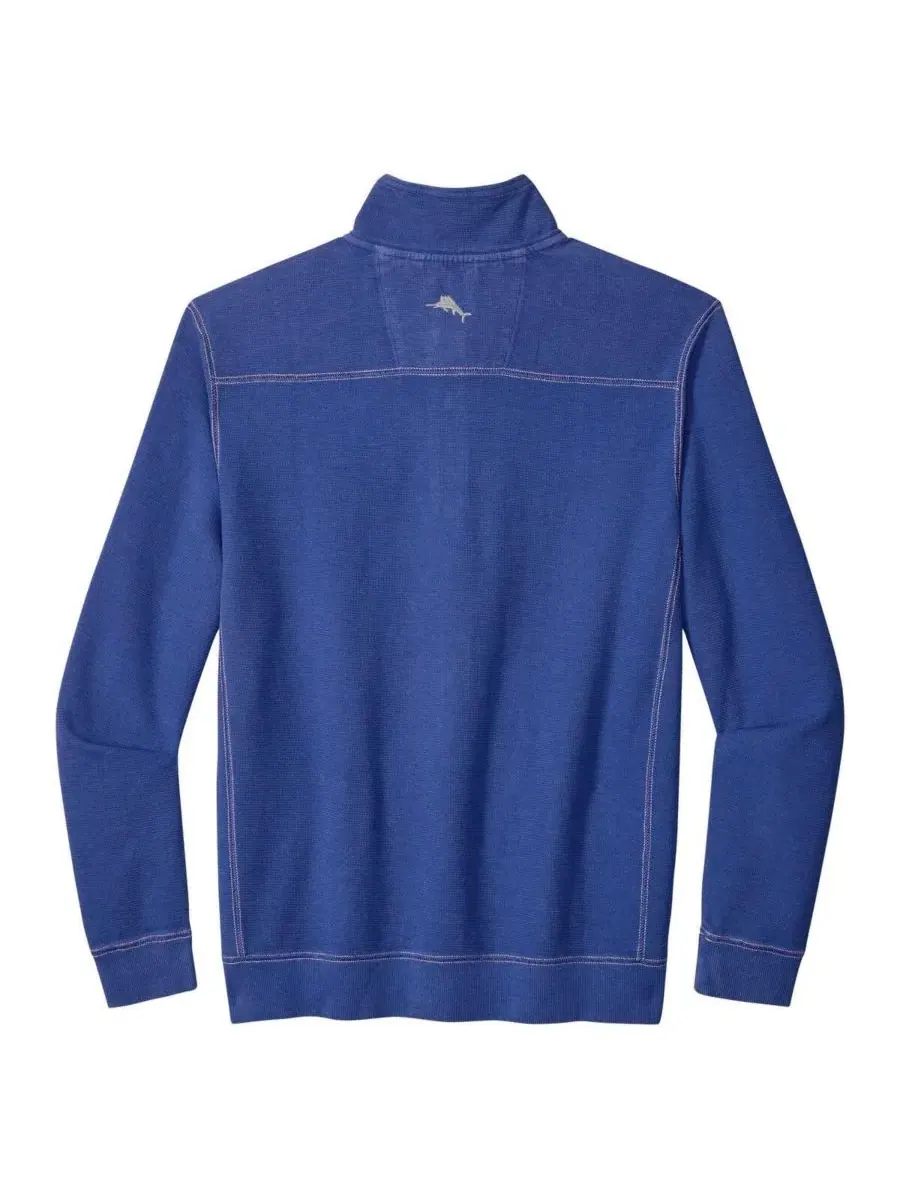 Мужская куртка-полузип с вышивкой логотипа Kentucky Wildcats Tommy Bahama — изображение 2 из 3, королевский
