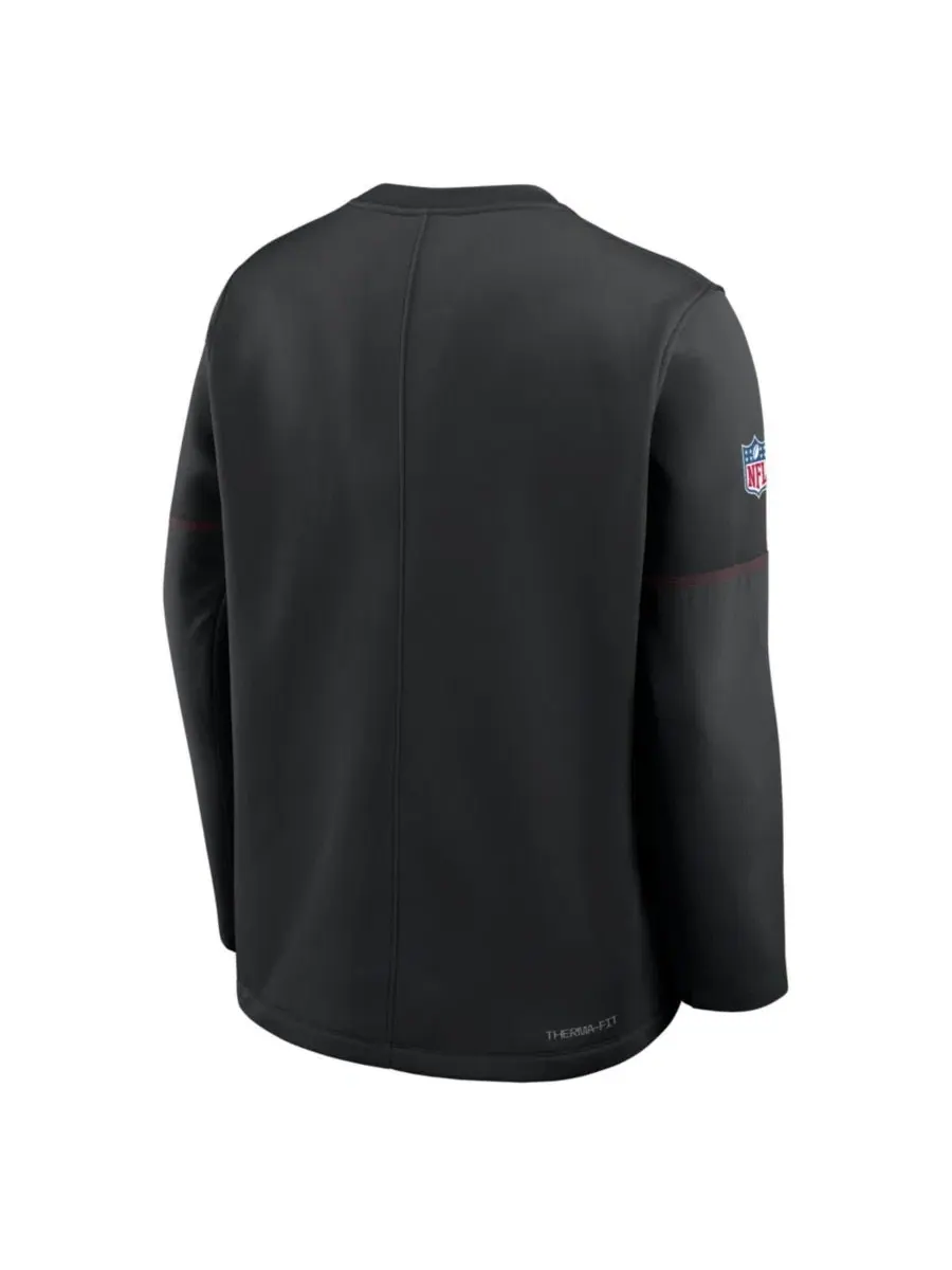 Мужской свитшот с принтом San Francisco 49ers Sideline Coaches Team Present Midweight Therma-FIT — изображение 3 из 3