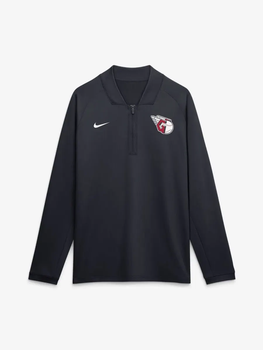 Пуловер с полузастежкой-молнией Nike — изображение 2 из 4, темно-синий
