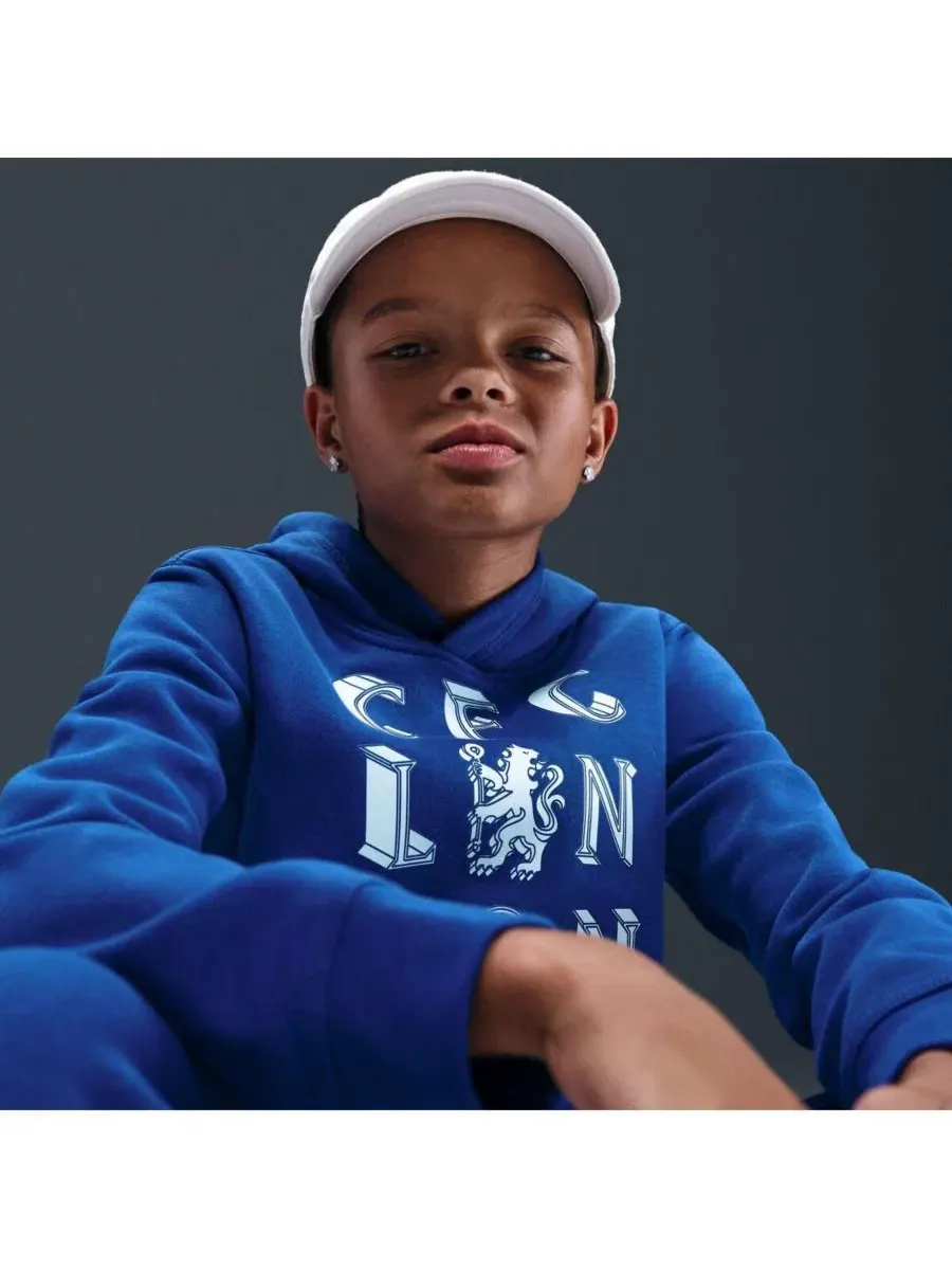Худи Chelsea Club с капюшоном Nike — изображение 3 из 3, синий