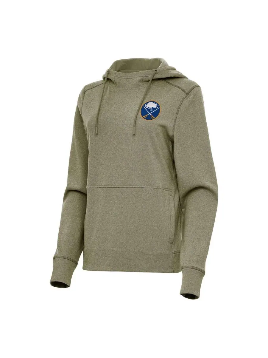 Женская толстовка с капюшоном Olive Buffalo Sabres Justice Antigua