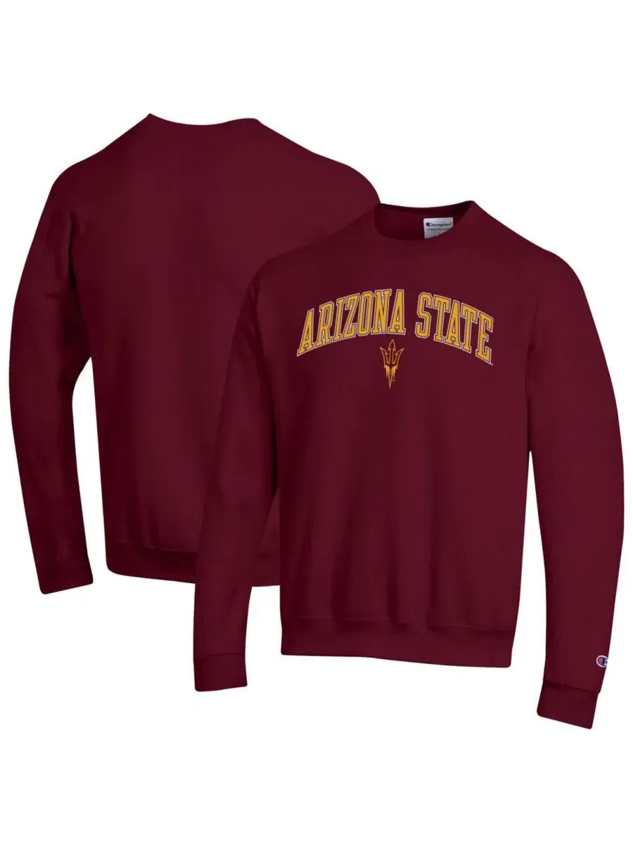 Мужская бордовая толстовка с логотипом Arizona State Sun Devils в виде арки Champion
