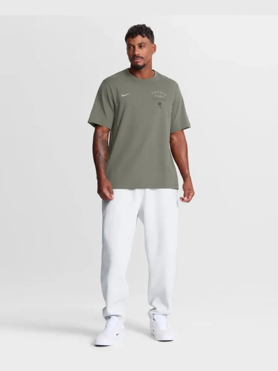 Футболка с коротким рукавом, с технологией Dri-FIT, Chicago Cubs Statement Nike — изображение 4 из 5, оливковый