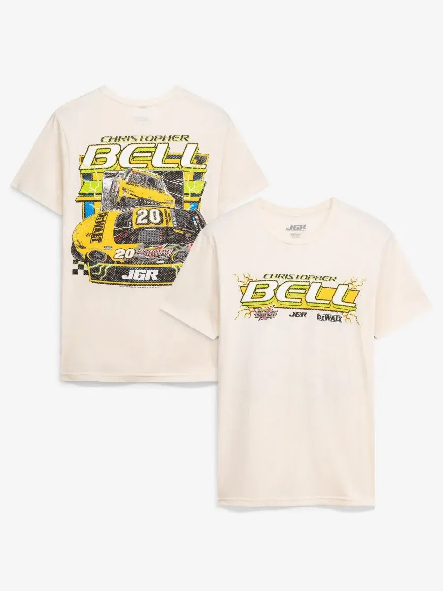 Футболка с принтом Christopher Bell 20 DeWalt/Interstate Joe Gibbs Racing Team Collection