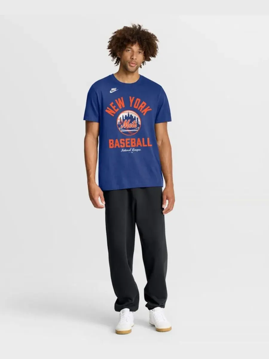 Футболка с ретро-принтом Cooperstown Collection Nike — изображение 3 из 4, королевский