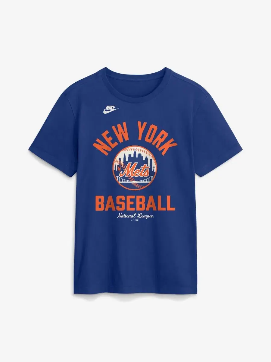 Футболка с ретро-принтом Cooperstown Collection Nike — изображение 4 из 4, королевский
