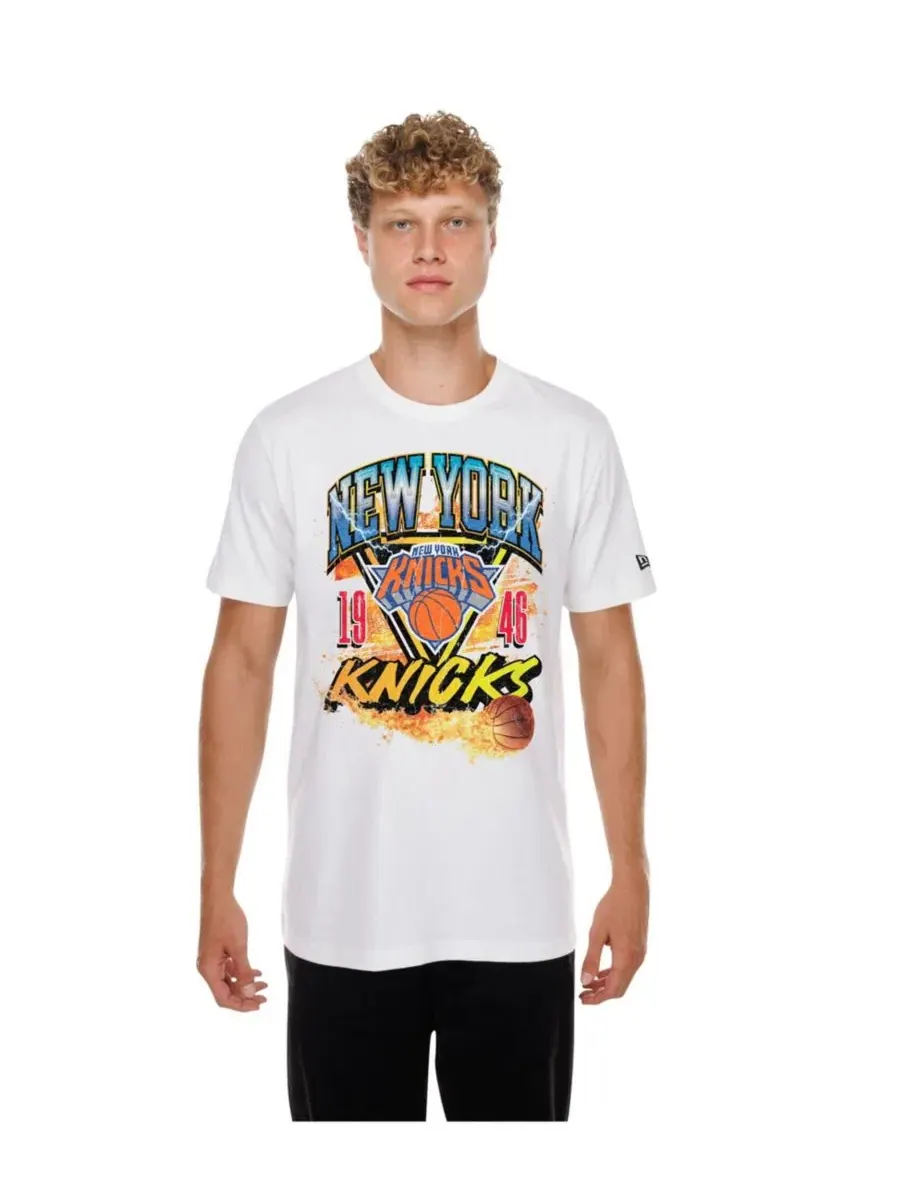 Футболка с принтом Basketball on Fire New Era