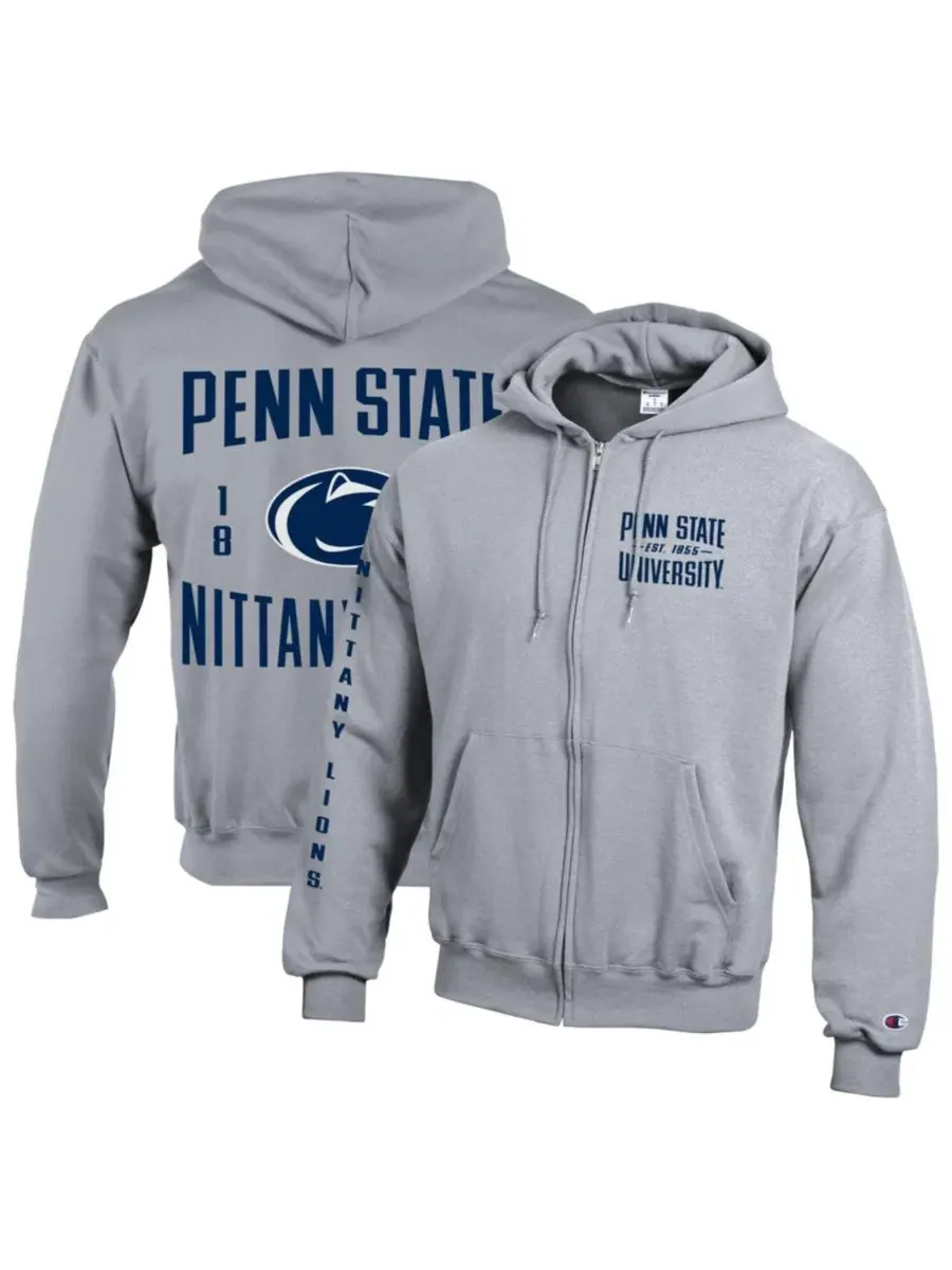 Худи на молнии с капюшоном Penn State Nittany Lions Varsity Power Blend Champion