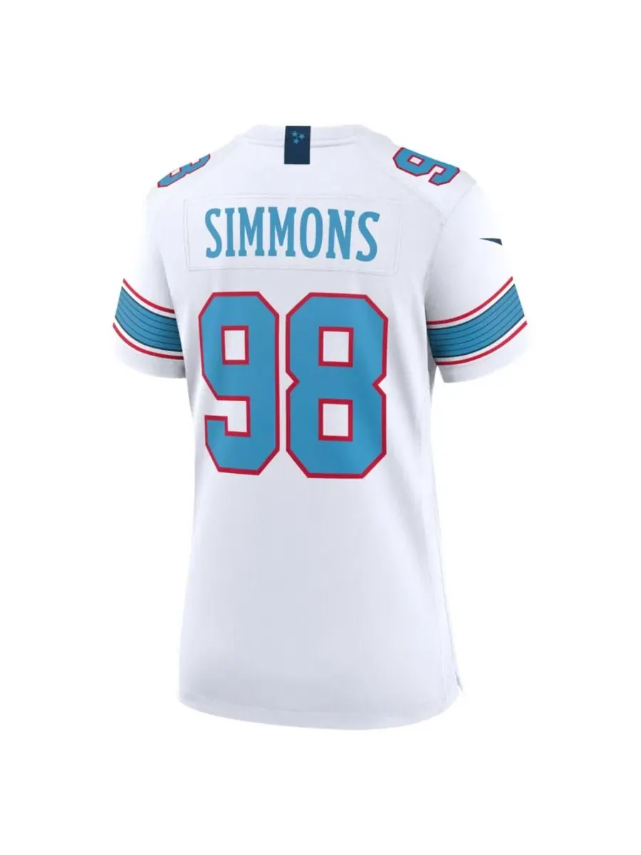 Домашний игровой джерси Nike Jeffery Simmons White — изображение 2 из 3, белый