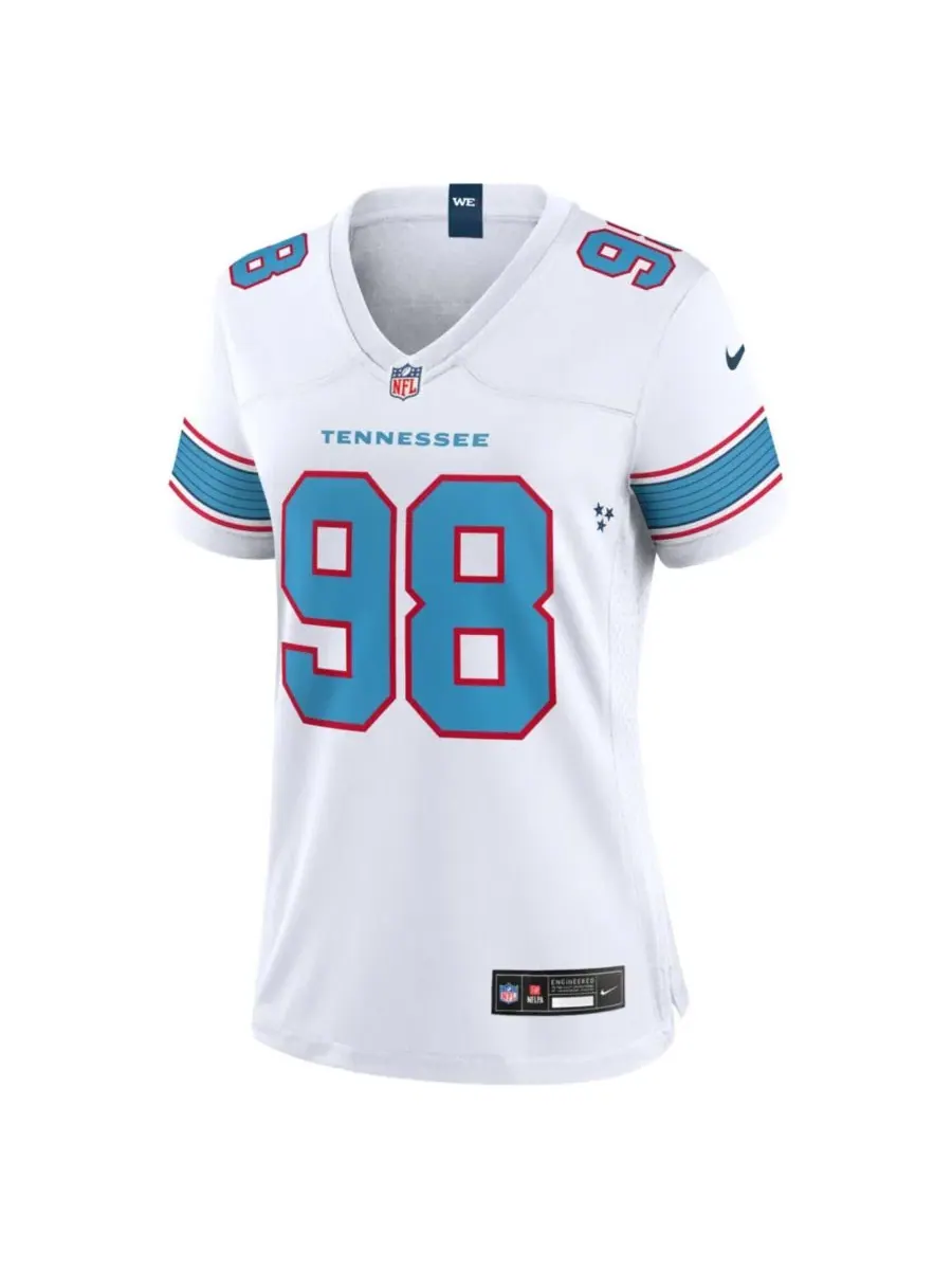 Домашний игровой джерси Nike Jeffery Simmons White — изображение 3 из 3, белый