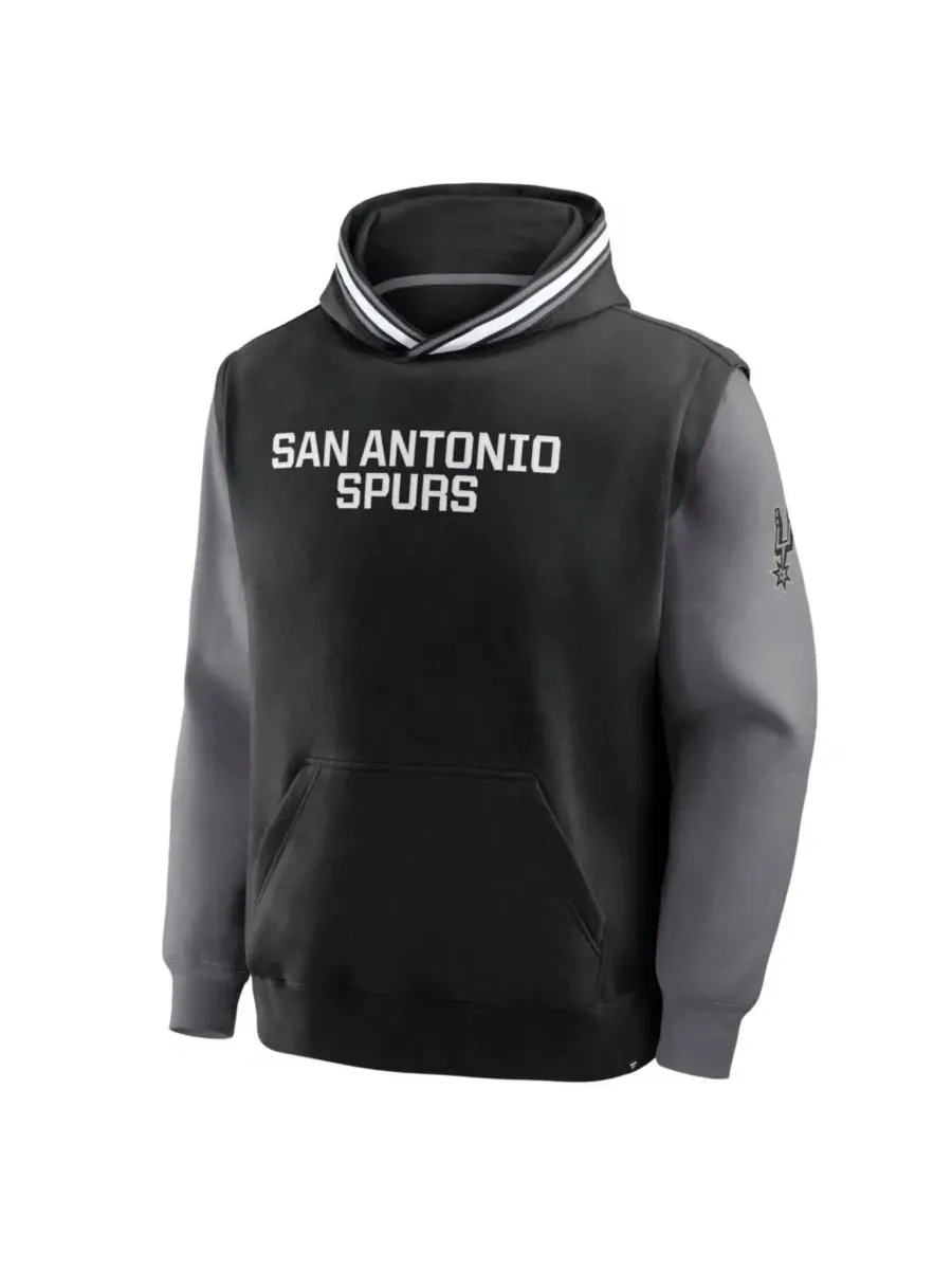 Худи с капюшоном San Antonio Spurs Half Court Shot Clock Fastbreak Fanatics — изображение 3 из 5, черный