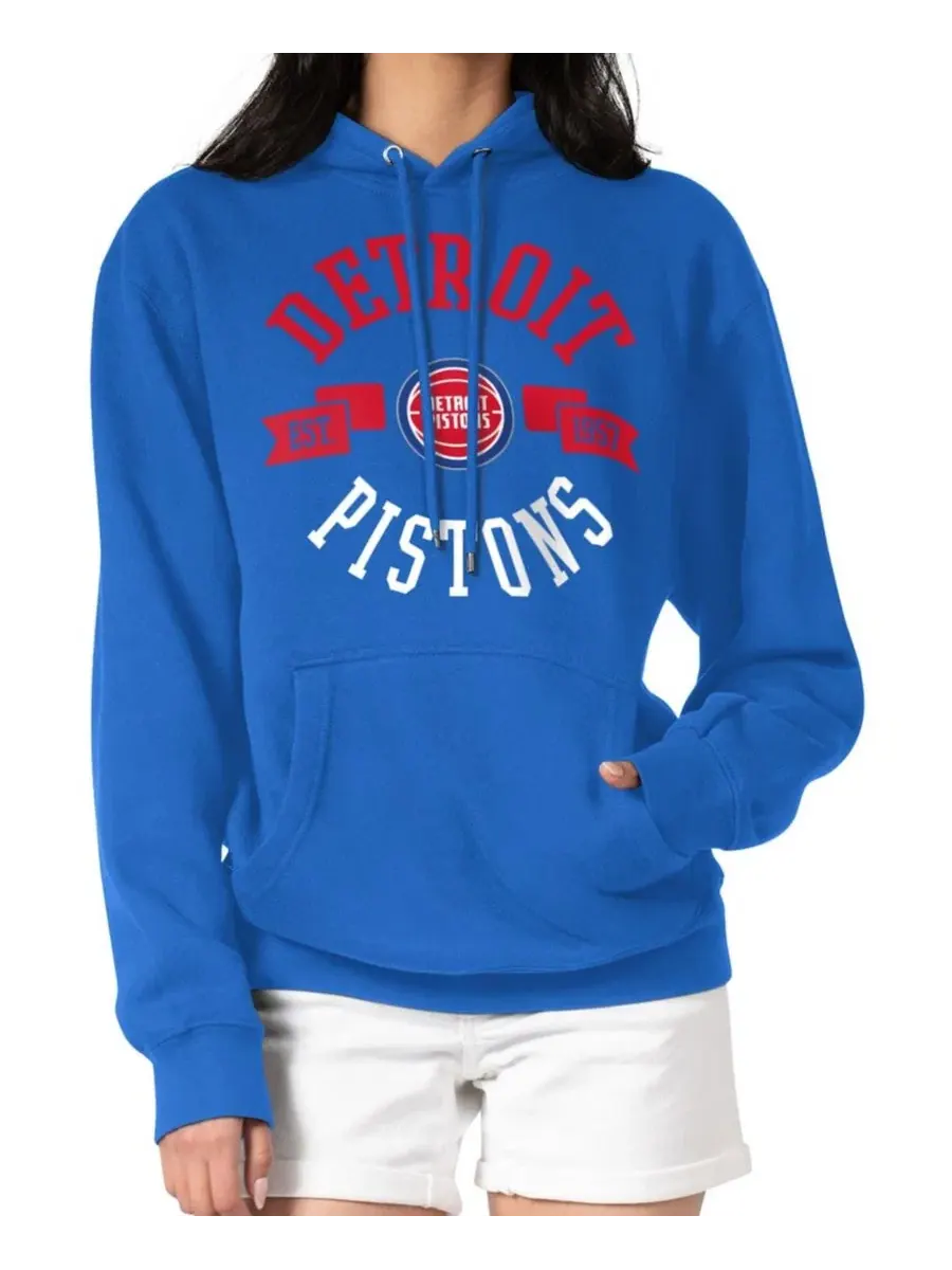 Женская толстовка с капюшоном с принтом Detroit Pistons G-III 4Her by Carl Banks
