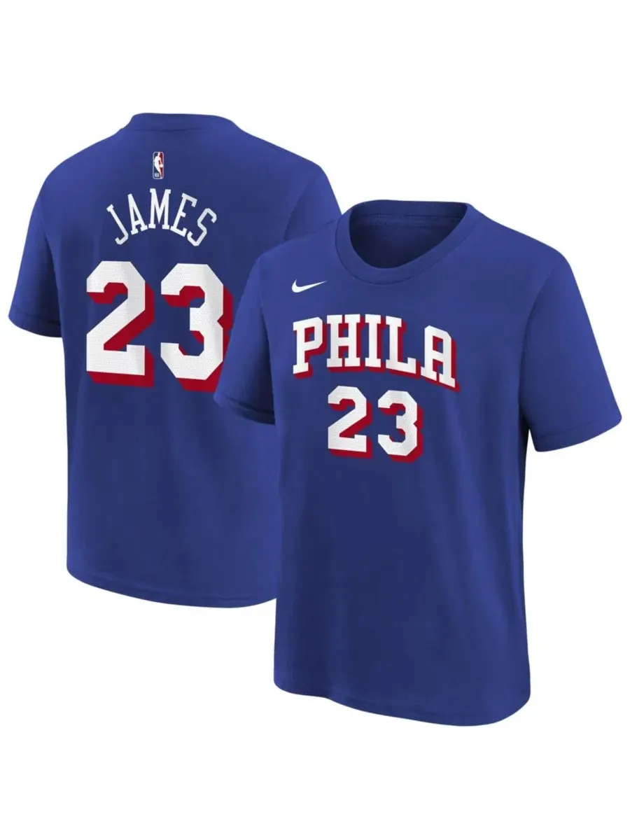 Футболка с принтом LeBron James Philadelphia 76ers Icon Nike