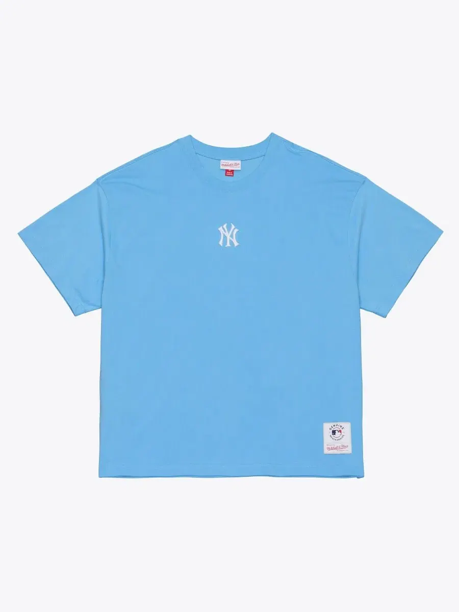Футболка премиум с вышитым логотипом New York Yankees Mitchell & Ness