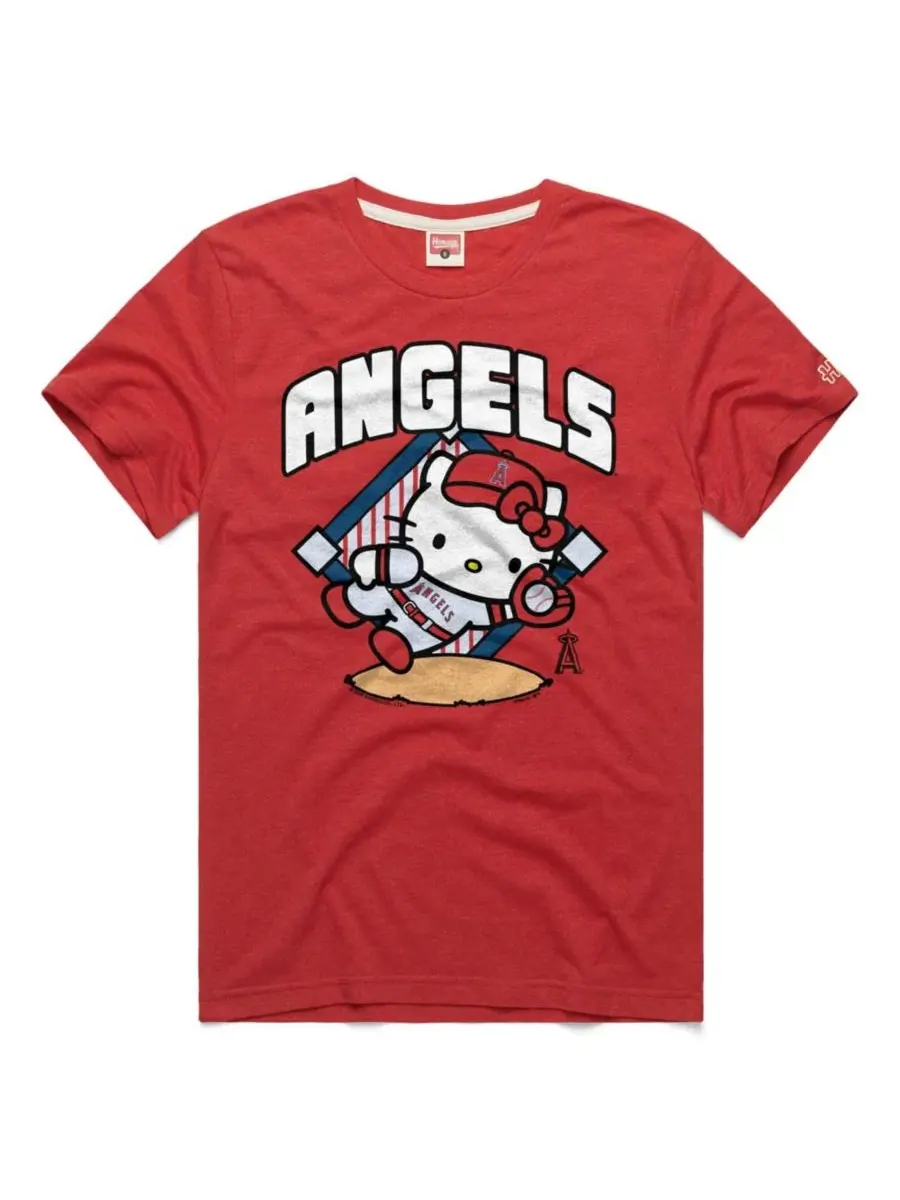 Футболка с принтом Hello Kitty Los Angeles Angels Homage