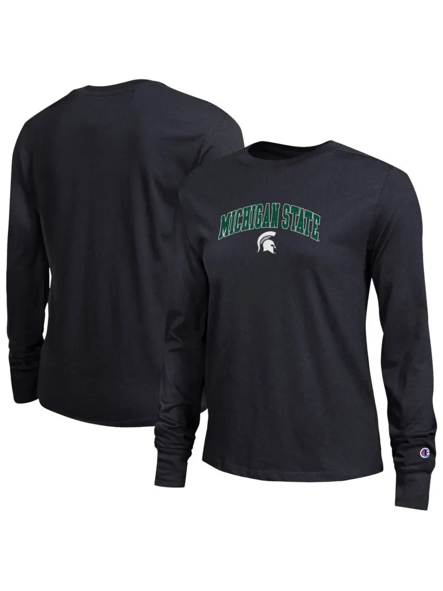 Футболка с длинным рукавом с архивным логотипом Michigan State Spartans Champion